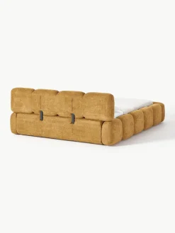 Gestoffeerd bed Tayla van teddy bouclé^Westwing Collection Hot