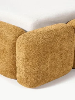 Gestoffeerd bed Tayla van teddy bouclé^Westwing Collection Hot