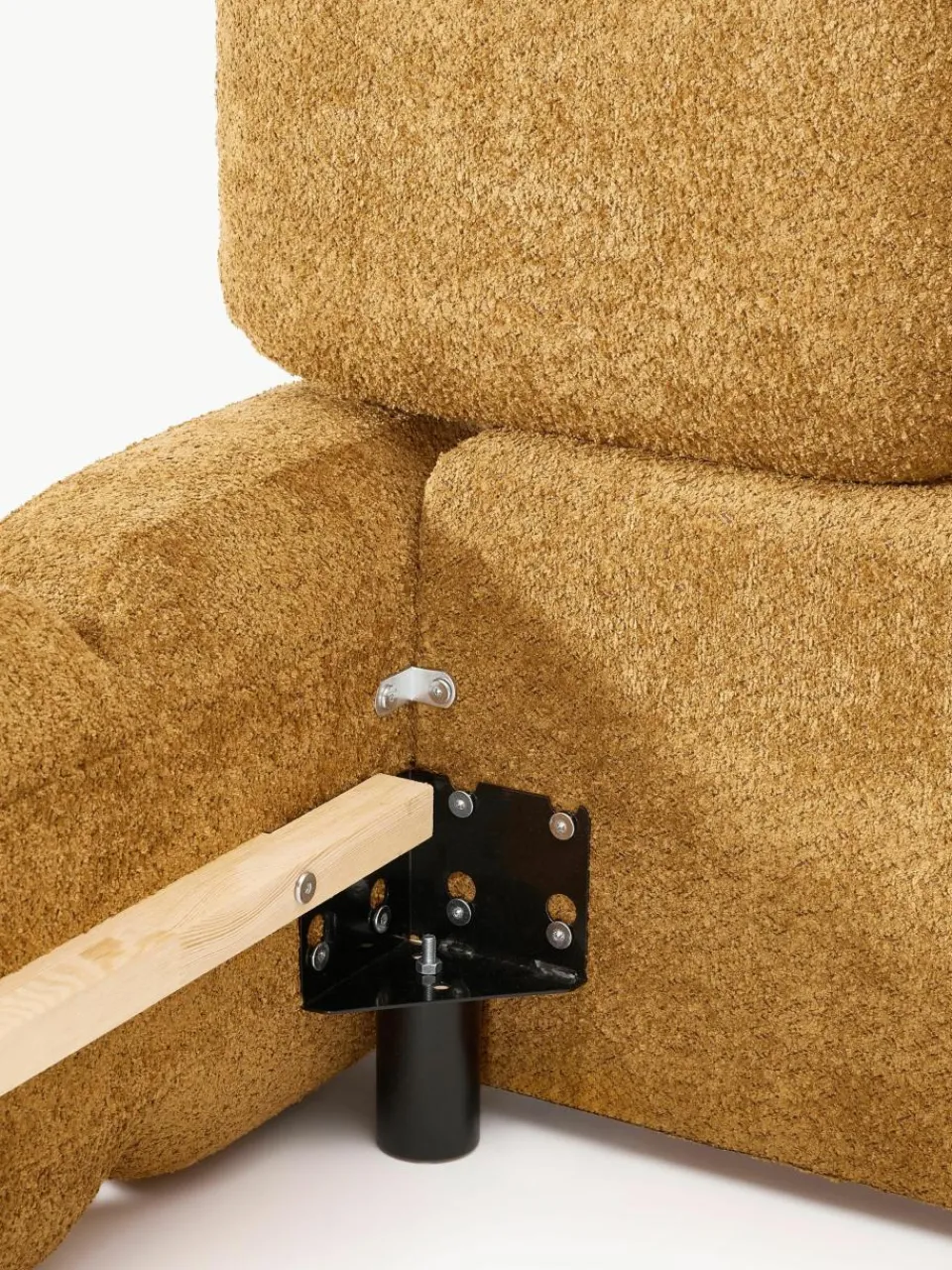 Gestoffeerd bed Tayla van teddy bouclé^Westwing Collection Hot