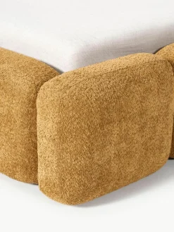 Gestoffeerd bed Tayla van teddy bouclé met opbergruimte^Westwing Collection New