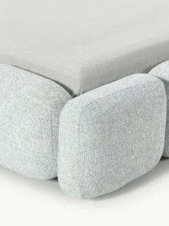 Gestoffeerd bed Tayla van bouclé^Westwing Collection Hot