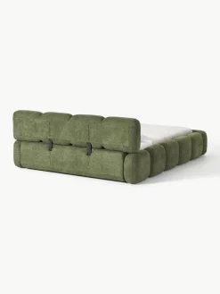 Gestoffeerd bed Tayla van teddy bouclé^Westwing Collection Sale
