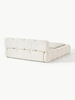 Gestoffeerd bed Tayla van teddy bouclé^Westwing Collection Hot
