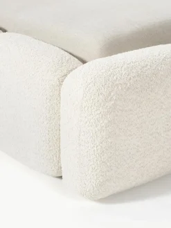 Gestoffeerd bed Tayla van teddy bouclé^Westwing Collection Hot