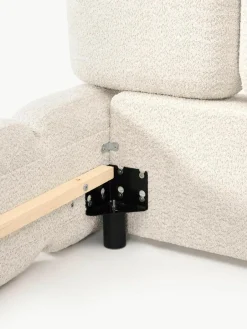 Gestoffeerd bed Tayla van teddy bouclé^Westwing Collection Hot