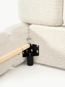 Gestoffeerd bed Tayla van teddy bouclé^Westwing Collection Hot