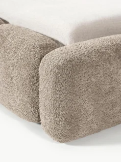Gestoffeerd bed Tayla van teddy bouclé met opbergruimte^Westwing Collection Hot