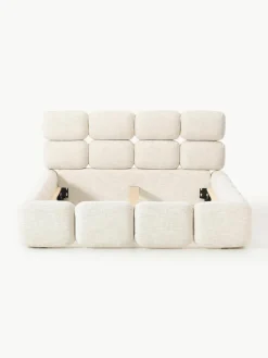 Gestoffeerd bed Tayla van bouclé^Westwing Collection Outlet