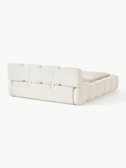 Gestoffeerd bed Tayla van teddy bouclé met opbergruimte^Westwing Collection Hot