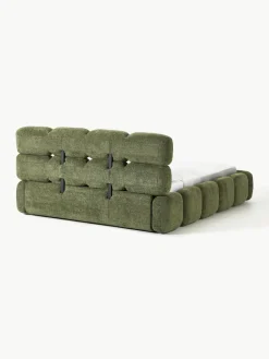 Gestoffeerd bed Tayla van teddy bouclé^Westwing Collection Discount