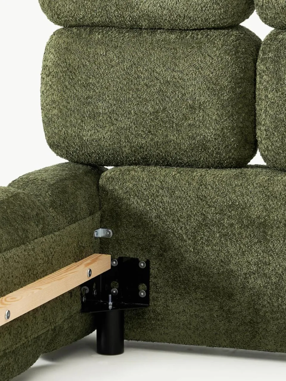 Gestoffeerd bed Tayla van teddy bouclé^Westwing Collection Discount