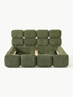 Gestoffeerd bed Tayla van teddy bouclé^Westwing Collection Discount