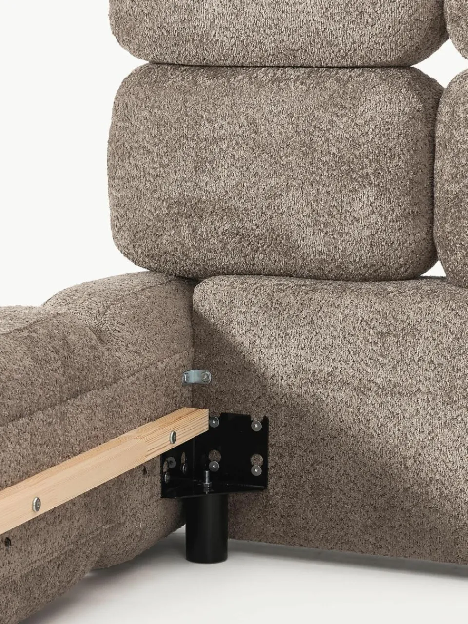 Gestoffeerd bed Tayla van teddy bouclé^Westwing Collection Discount