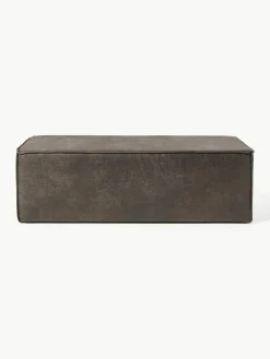 Gestoffeerde bank Sanja van gerecycled leer^Westwing Collection Hot