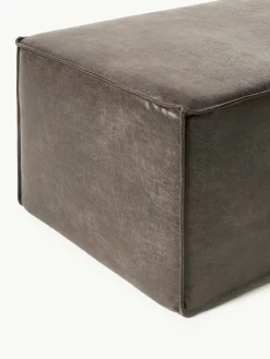 Gestoffeerde bank Sanja van gerecycled leer^Westwing Collection Hot