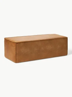 Gestoffeerde bank Sanja van gerecycled leer^Westwing Collection Best