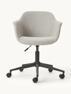 Gestoffeerde bureaustoel Fiji met smalle zitvlak^Westwing Collection Fashion