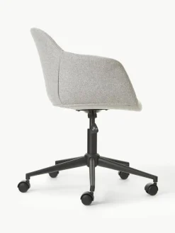 Gestoffeerde bureaustoel Fiji met smalle zitvlak^Westwing Collection Fashion