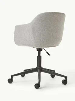Gestoffeerde bureaustoel Fiji met smalle zitvlak^Westwing Collection Fashion