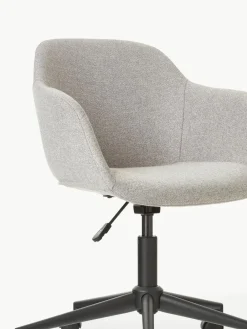 Gestoffeerde bureaustoel Fiji met smalle zitvlak^Westwing Collection Fashion