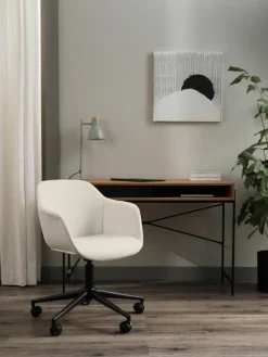 Gestoffeerde bureaustoel Fiji met smalle zitvlak^Westwing Collection Best