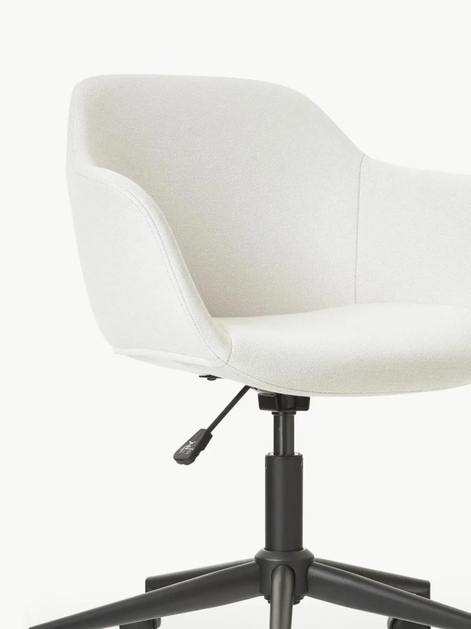 Gestoffeerde bureaustoel Fiji met smalle zitvlak^Westwing Collection Best