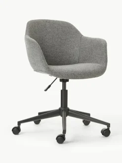 Gestoffeerde bureaustoel Fiji met smalle zitvlak^Westwing Collection New