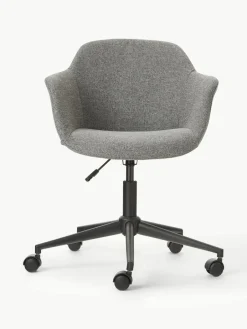 Gestoffeerde bureaustoel Fiji met smalle zitvlak^Westwing Collection New