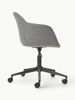 Gestoffeerde bureaustoel Fiji met smalle zitvlak^Westwing Collection New