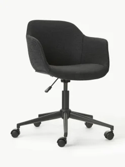 Gestoffeerde bureaustoel Fiji met smalle zitvlak^Westwing Collection Online