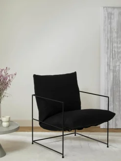 Gestoffeerde fauteuil Wayne^Westwing Collection Hot