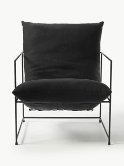 Gestoffeerde fauteuil Wayne^Westwing Collection Hot