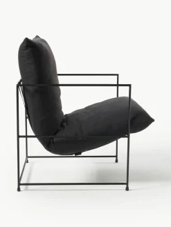 Gestoffeerde fauteuil Wayne^Westwing Collection Hot