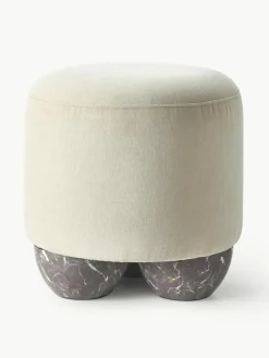 Gestoffeerde kruk Lino^Westwing Collection New