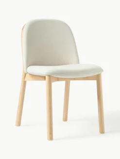 Gestoffeerde stoel Julie van essenhout^Westwing Collection Hot