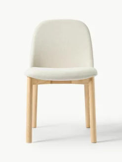 Gestoffeerde stoel Julie van essenhout^Westwing Collection Hot