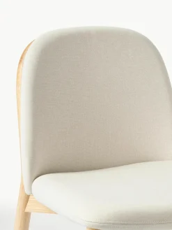 Gestoffeerde stoel Julie van essenhout^Westwing Collection Hot