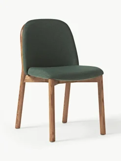 Gestoffeerde stoel Julie van essenhout^Westwing Collection Hot