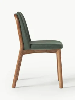 Gestoffeerde stoel Julie van essenhout^Westwing Collection Hot