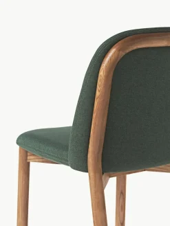 Gestoffeerde stoel Julie van essenhout^Westwing Collection Hot