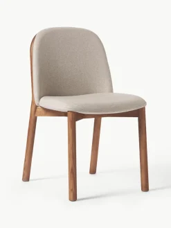 Gestoffeerde stoel Julie van essenhout^Westwing Collection Clearance