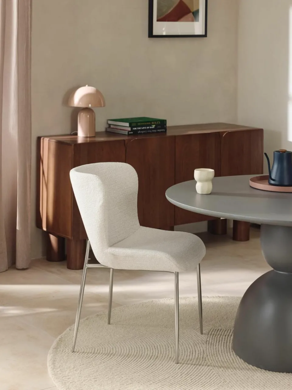 Gestoffeerde stoel Tess^Westwing Collection New