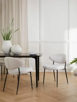 Gestoffeerde stoelen Adele, 2 stuks^Westwing Collection Fashion
