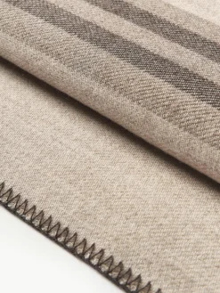 Gestreept wollen plaid Ivory^Westwing Collection Clearance