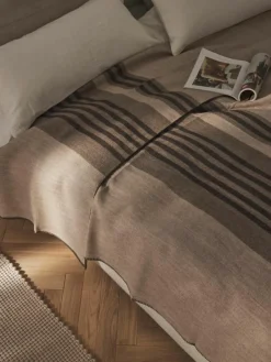 Gestreept wollen plaid Ivory^Westwing Collection Clearance