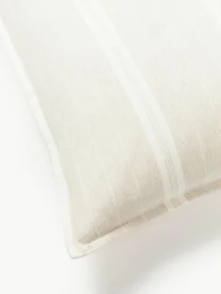Gestreepte flanellen kussenhoes Belinda^Westwing Collection Clearance