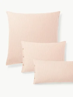 Gestreepte flanellen kussenhoes Belinda^Westwing Collection New