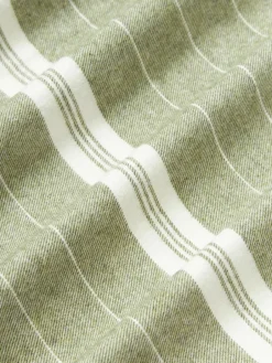 Gestreepte flanellen kussenhoes Belinda^Westwing Collection New