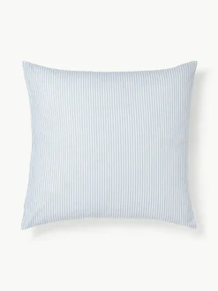 Gestreepte katoenen omkeerbare kussenhoes Lorena^Westwing Collection Online