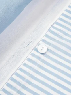 Gestreepte katoenen omkeerbare kussenhoes Lorena^Westwing Collection Online